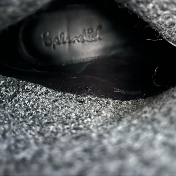 SPLENDID Black Karyln LL2312 Moto Motorcycle Leather Sherpa lined fold down 10 - Picture 9 of 16